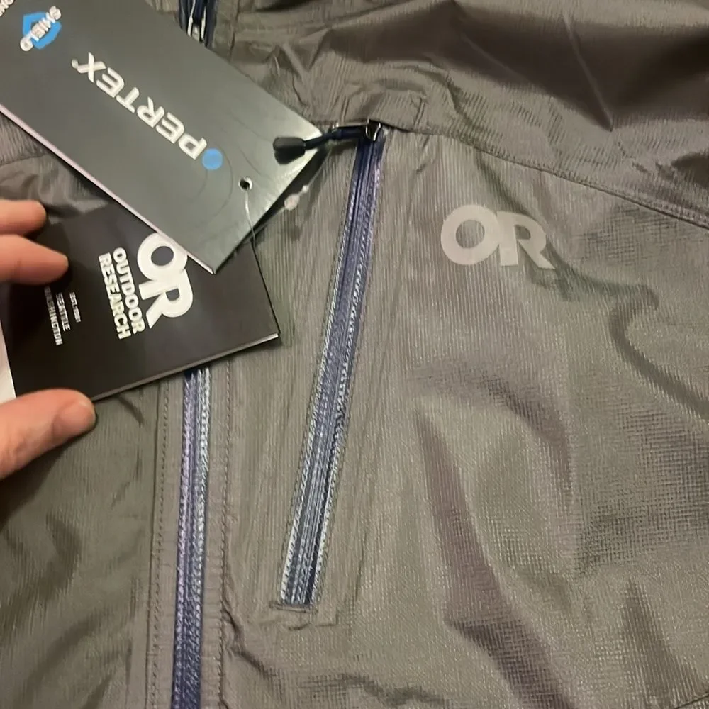 Outdoor Research Men’s Helium Rain Jacket Pewter 3XL NWT - Picture 4 of 9